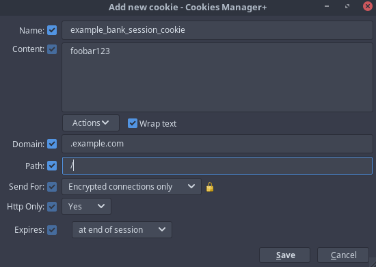 Файл cookie csrf не установлен